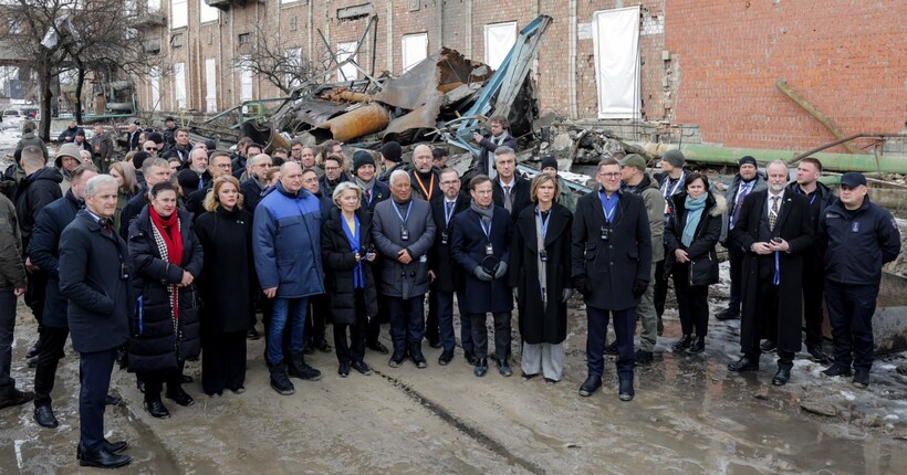 Шмигаль показав лідерам ЄС зруйновану росіянами ТЕЦ у Києві