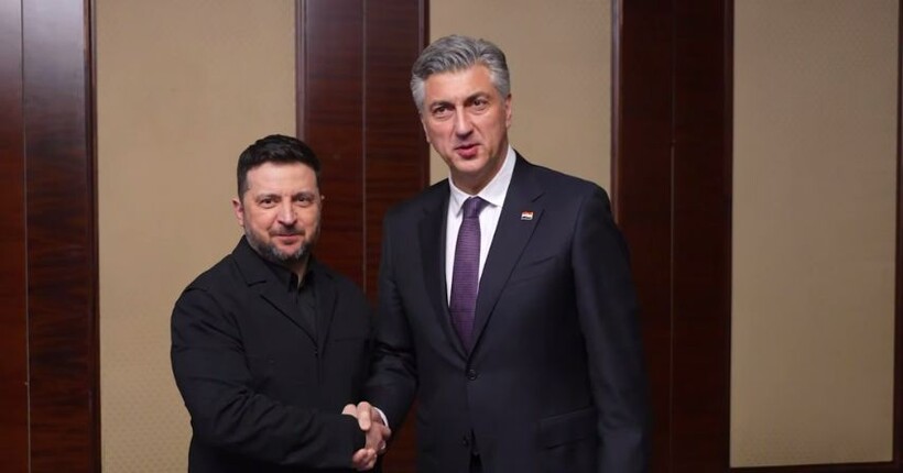 Зеленський провів зустріч із прем'єром Хорватії Пленковичем у Києві: подробиці