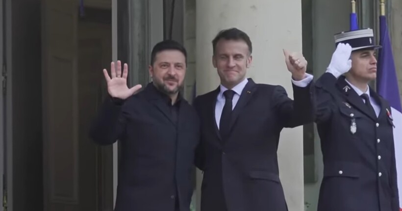 Зеленський прибув у Єлисейський палац на зустріч з Макроном