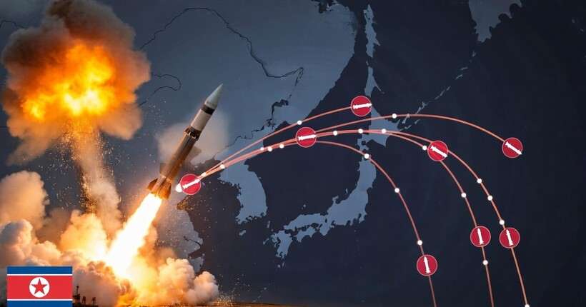 КНДР запустила з десяток балістичних ракет в бік Японського моря