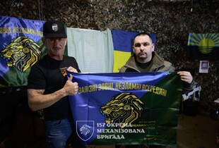 Шон Пенн приїхав на позиції ЗСУ в Донецькій області (фото)