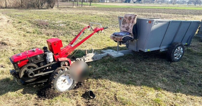 На Рівненщині загинув чоловік впавши під колеса мотоблока