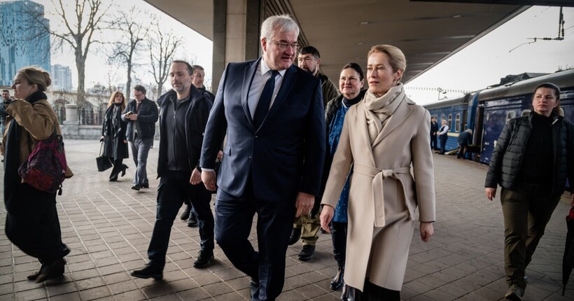 Очільниця дипломатії ЄС Кая Каллас прибула до Києва (відео)