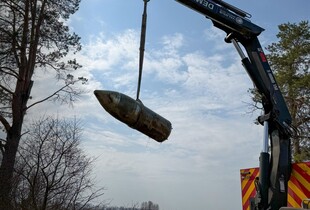 На Київщині знайшли бойову частину ракети 