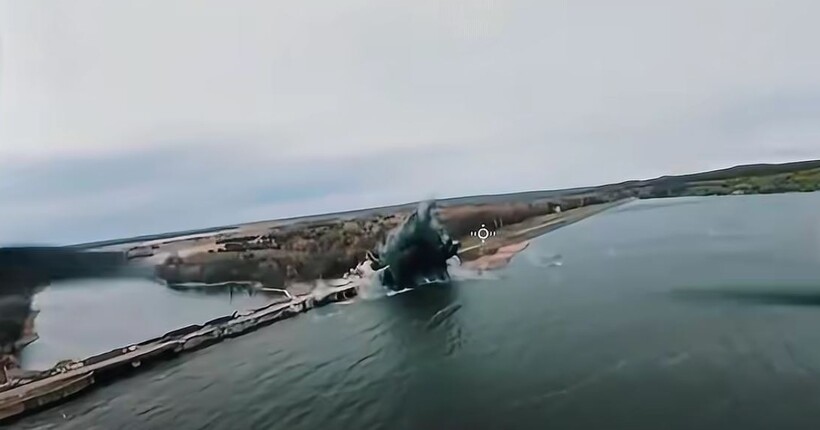 Удар по Печенізькій дамбі: шість КАБів не влучили у ціль (відео) 