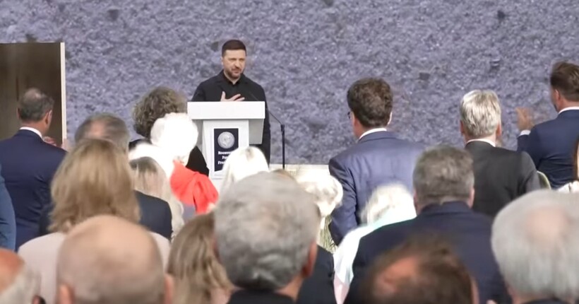 Зеленський виступив у Нідерландах на врученні премії Four Freedoms Award
