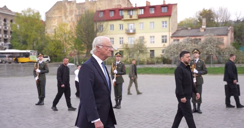 Король Швеції приїхав в Україну: Карл XVI Густав і Зеленський зараз у Львові