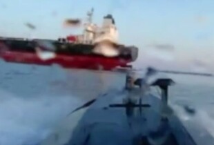 СБУ показали бойову роботу морського дрона Sea Baby по танкеру 