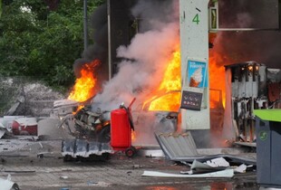 Армія рф атакувала дронами АЗС у Запоріжжі та Харкові: є загиблий та поранені