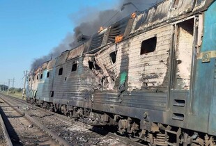Російський дрон уразив пасажирський поїзд у Запорізькій області