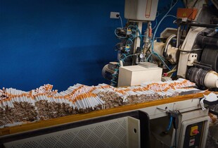 Понад 130 000 пачок сигарет на добу: у двох областях ліквідували підпільні тютюнові фабрики