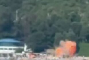 Російська ППО збила безпілотник над пляжем у Геленджику у Краснодарському краї рф (відео)