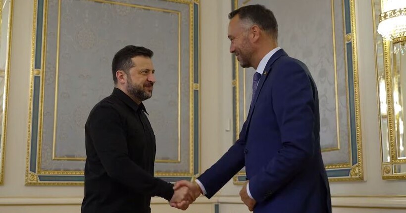 Зеленський зустрівся з головою МЗС Бельгії Максимом Прево