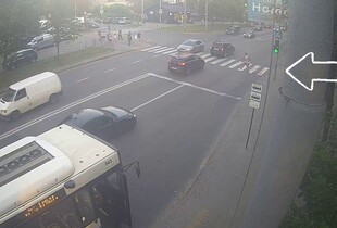 Батька і доньку збили два різні BMW на одному переході у Львові (відео)