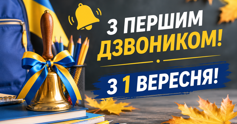 З 1 вересня 2026: красиві привітання школярам, батькам і вчителям