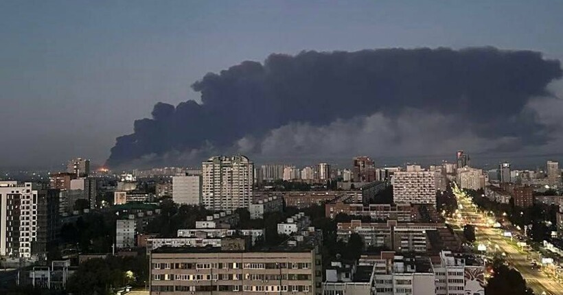 В Самарі після атаки дронів горить Кубишевський НПЗ (фото)