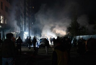Атака на Київ 1 жовтня: постраждав чоловік, горіли кафе, автомобілі та склад