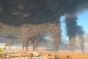 Палає Новокуйбишевський НПЗ: зафіксовано щонайменше 11 осередків пожежі (відео)