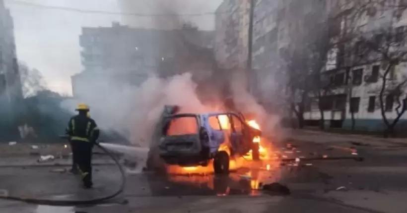 У Мелітополі підірвали авто з колаборантом Ткачем (фото та відео)