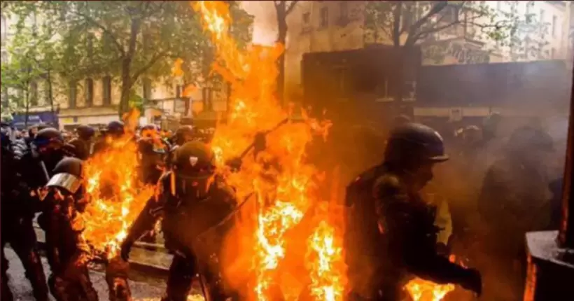 Першотравневі протести у Франції: постраждало понад 100 поліцейських, 291 особу затримано