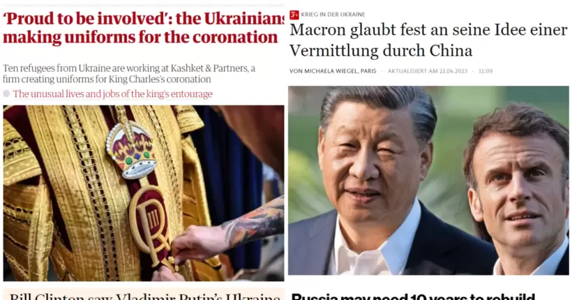 Віра Макрона в Китай, пророцтво Клінтона про війну та коронація: що писали світові ЗМІ про Україну 4 травня