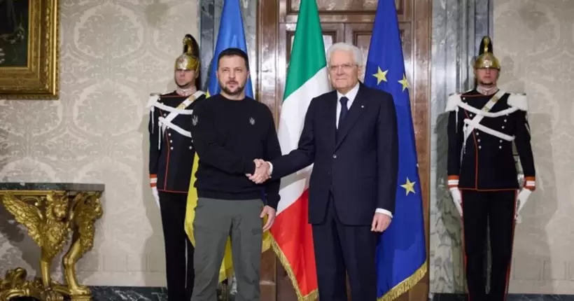 Зеленський у Римі зустрівся з президентом Італії (відео)