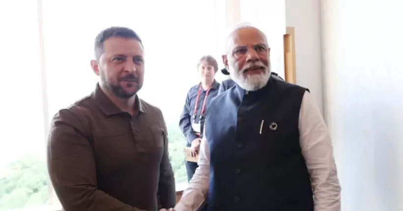 Зеленський зустрівся з прем’єр-міністром Індії