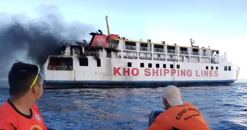 На Філіппінах на судні зі 120 пасажирами спалахнула пожежа