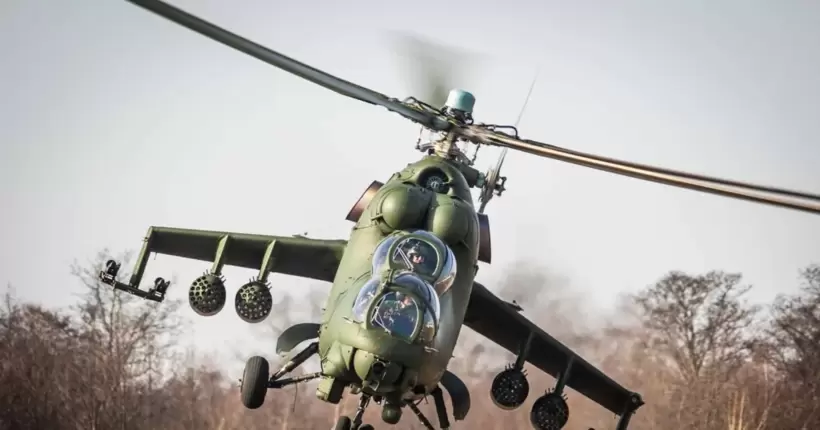 У Білорусі розбився російський військовий вертоліт Мі-24