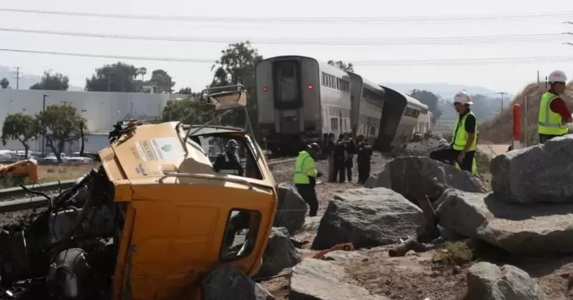 У США пасажирський потяг зіткнувся з вантажівкою: 15 постраждалих