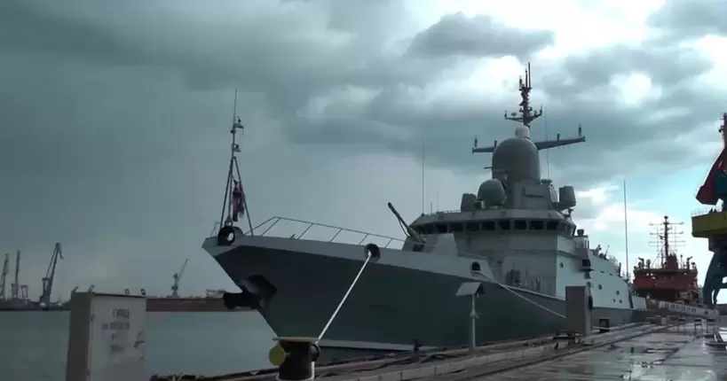 Збудований росіянами в Керчі корабель 