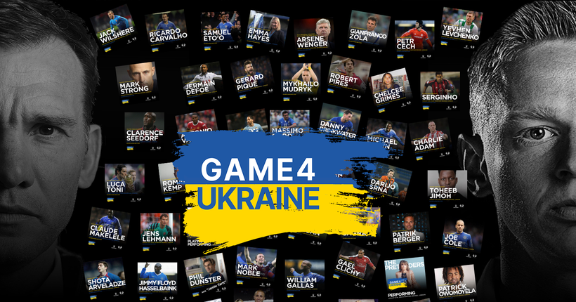 Game4Ukraine: де дивитися благодійний матч Зінченка та Шевченка