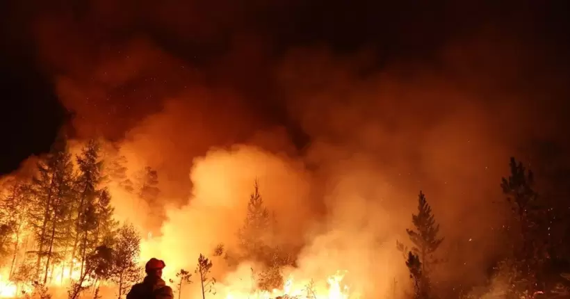 В Якутії спалахнули потужні лісові пожежі. ВІДЕО