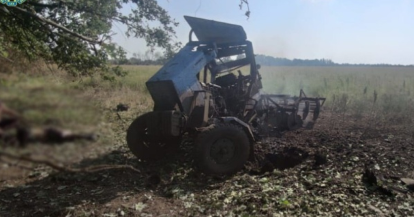 На Херсонщині трактор наїхав на російську міну, водій загинув