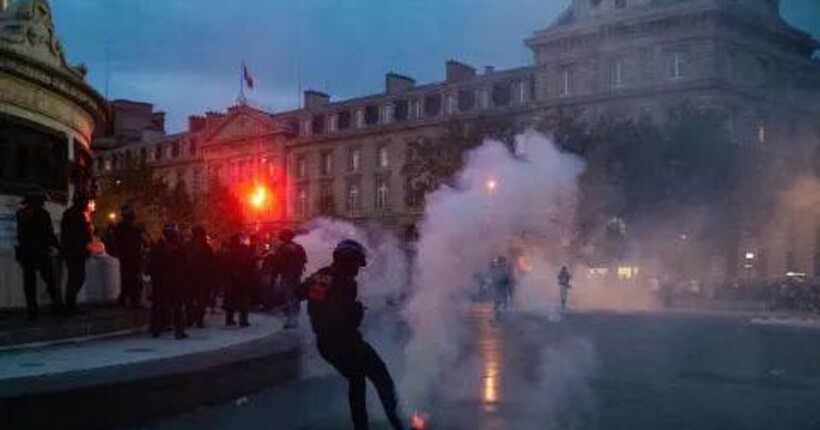 Застосували водомети та газ: у Парижі силовики розігнали мітинг на підтримку палестинців