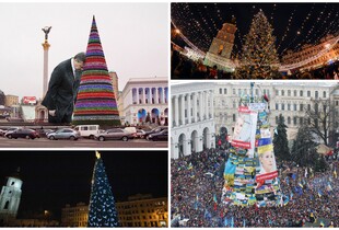 Як змінювалася головна ялинка України протягом останніх 20 років: фото і особливості