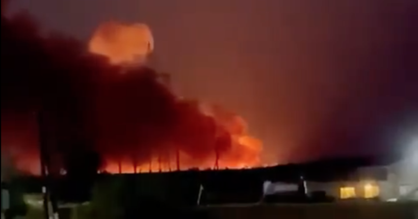 Бєлгород вночі знову тривожився від вибухів (відео)