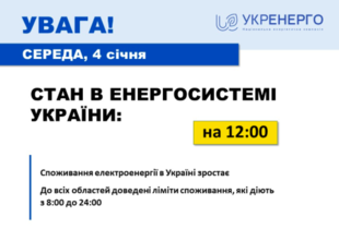 Споживання електроенергії росте: в Укренерго попередили про аварійні вимкнення світла