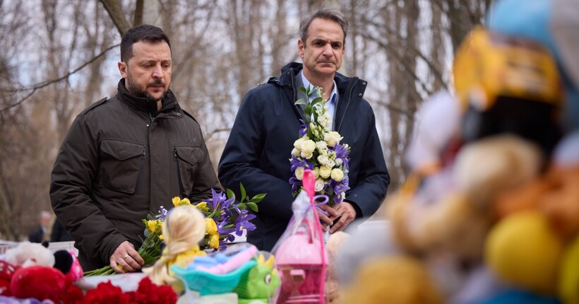 Зеленський та Міцотакіс вшанували пам'ять загиблих в Одесі 2 березня