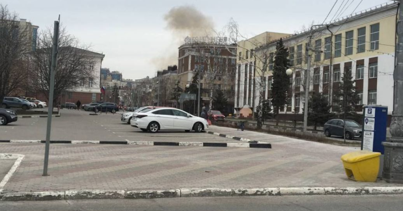 ГУР перехопило розмову після удару БпЛА по будівлі ФСБ у Бєлгороді