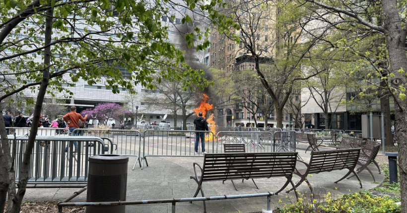 У Нью-Йорку чоловік підпалив себе перед судом, де розглядали справу Трампа
