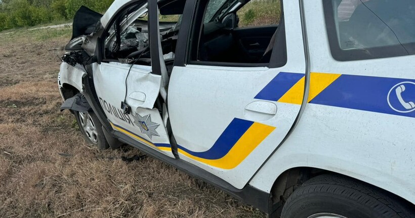 У Вовчанську росіяни підірвали поліцейське авто, яке прямувало на евакуацію