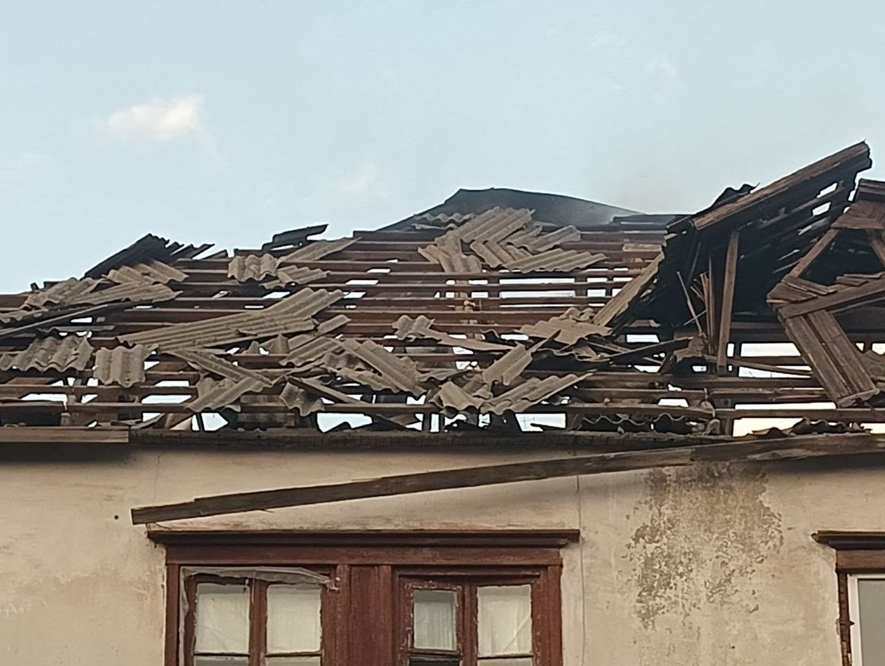 наслідки після обстрілу лисак
