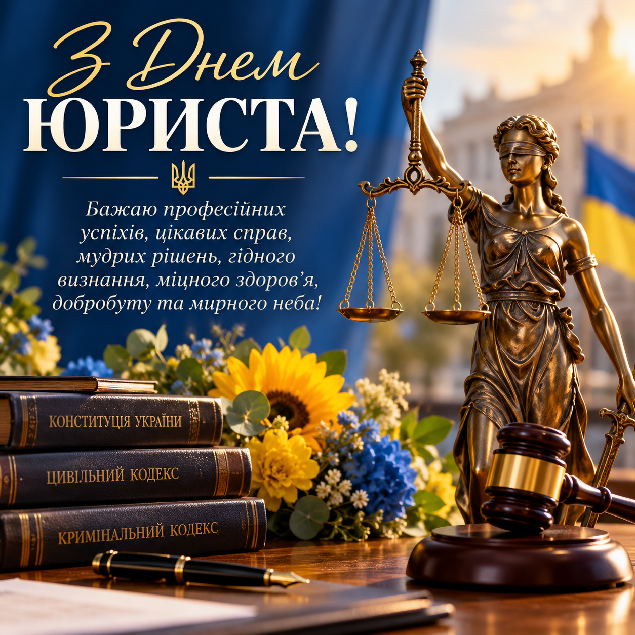 З Днем юриста - привітання картинка