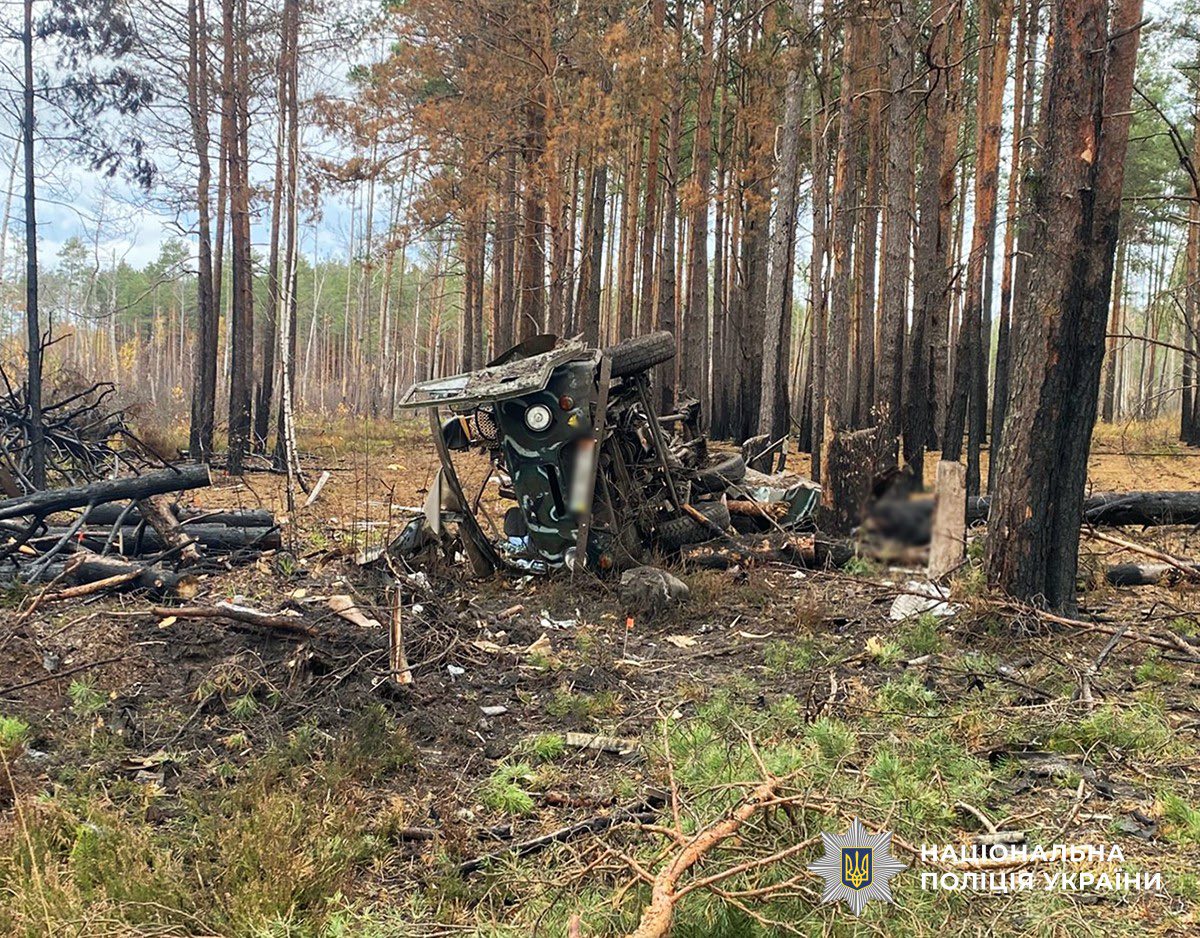 машина підірвалась на міні