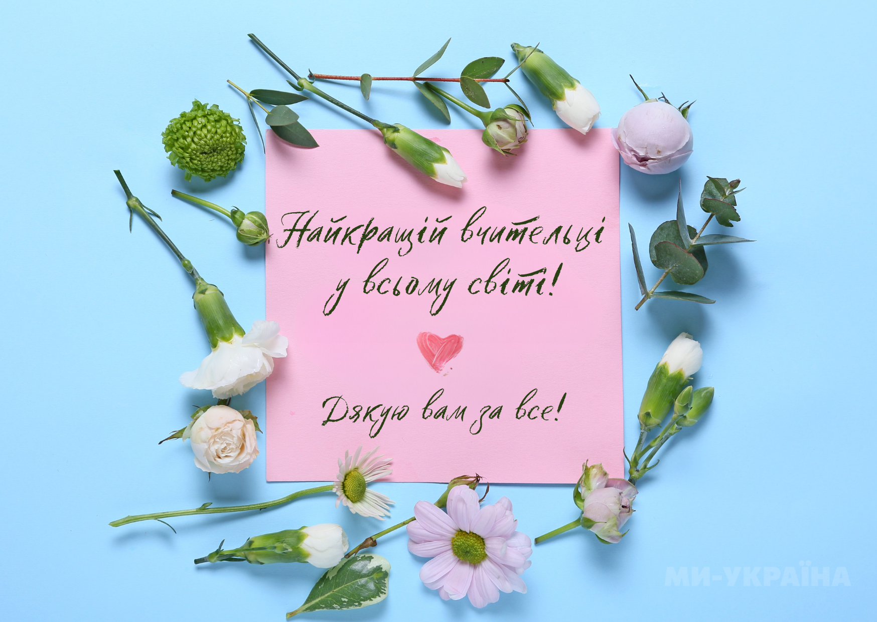 привітання з Днем вчителя 2025