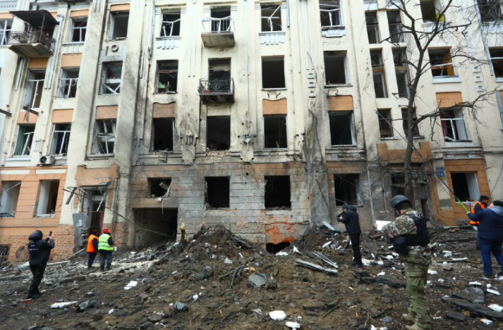 Російські окупанти вчергове атакували центр Харкова