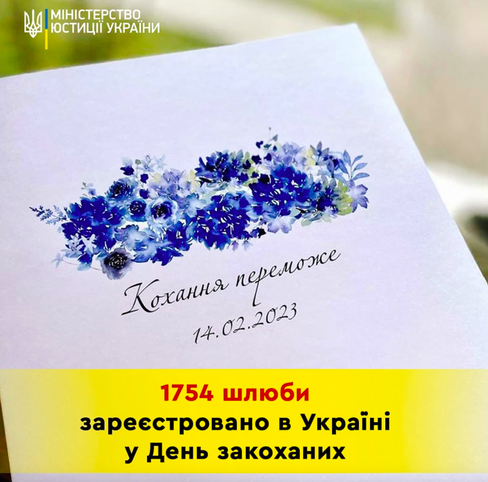 У День святого Валентина утворилося 1754 сімей