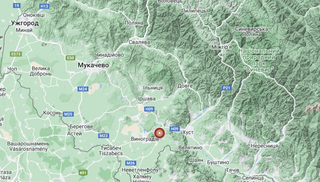 У Закарпатській області стався землетрус